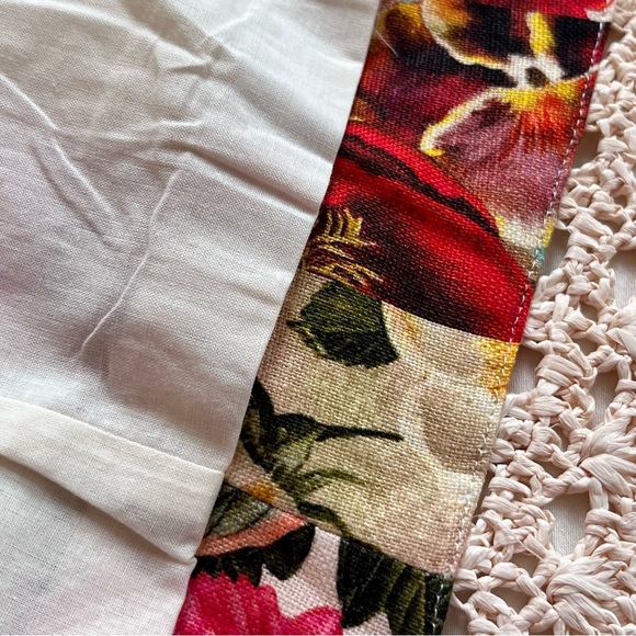 NWOT Zimmermann Wonderland floral-print wrapped linen skirt 0 - Picture 11 of 16